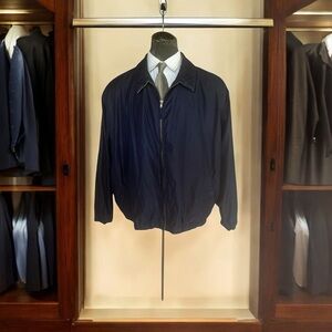 Blue Windbreaker Jacket Lightweight Casual